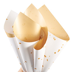 20 лист пластиковой упаковки для букетов цветов из золотой фольги&nbsp;DIY-TAC0025-13A