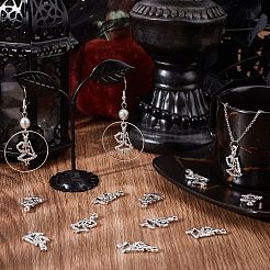 100 pièces pendentifs en alliage de style tibétain&nbsp;TIBE-SC0004-56AS-RS