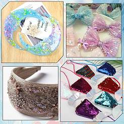 120 г двухцветных пластиковых пайеток&nbsp;PVC-CP0001-02B