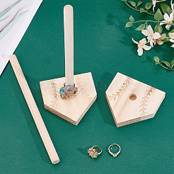 Держатель бейсбольного кольца деревянный&nbsp;ODIS-WH0078-18