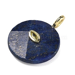 Pendentifs à facettes en lapis-lazuli naturel teinté&nbsp;G-A287-02G-14