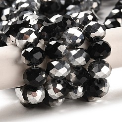 Стеклянные бусины с гальваническим покрытием &nbsp;GR12MMY-27S