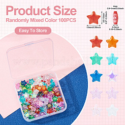 100 шт. Прозрачные стеклянные бусины&nbsp;GLAA-TA0003-23