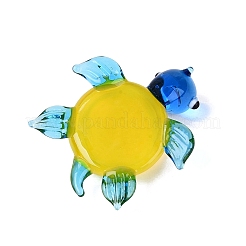 Handgefertigte Schildkrötenfigur aus Glas mit bösem Blick&nbsp;LAMP-N034-25