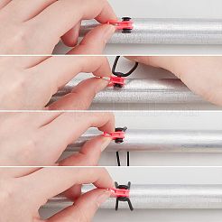 50 комплект 10-х цветных пластиковых и силиконовых уплотнительных колец для удочек и крючков&nbsp;FIND-FH0003-26