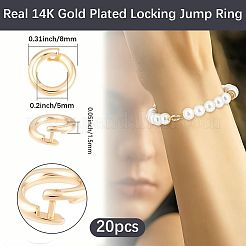 20 Uds anillos abiertos de latón&nbsp;KK-BBC0023-10B