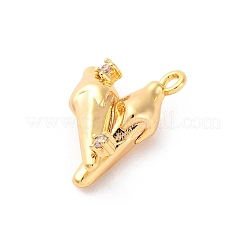 Подвески латунные горный хрусталь&nbsp;KK-E793-12G