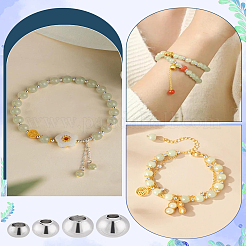 160 шт. 4 стиля 304 нержавеющая сталь разделительные бусины&nbsp;STAS-LP0002-11