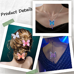 80 шт. 8-х цветный искусственный 2-слойный тюль&nbsp;DIY-SC0022-36