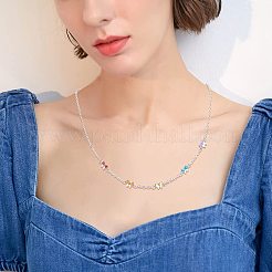 84 шт. 6 цвета 304 нержавеющая сталь эмалированные соединительные звенья&nbsp;STAS-UN0026-52