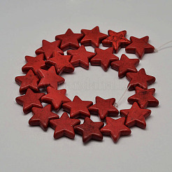 Tinti turchese sintetico fili di perle&nbsp;G-M144-10-D