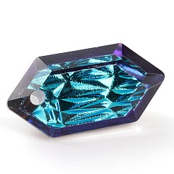 Geprägte Glas Strass Anhänger&nbsp;GLAA-J101-02B-001BB
