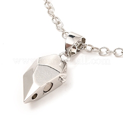 Conjuntos de collares pendientes de corazón de aleación de chapado en rack&nbsp;NJEW-B081-08C