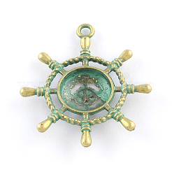 Pendenti in lega di zinco del timone&nbsp;PALLOY-R065-077-FF