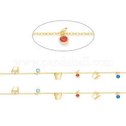 Латунные бисерные цепочки ручной работы&nbsp;CHC-XCP0001-13