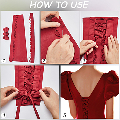 Remplacement de la fermeture éclair de la robe de mariée&nbsp;DIY-GF0010-22A-06