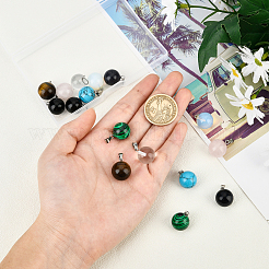 Подвески из натуральных и синтетических драгоценных камней в стиле 16 шт.&nbsp;G-NB0003-04