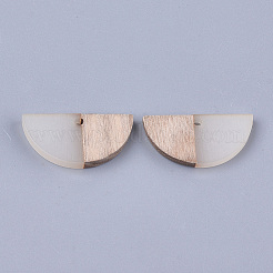 Colgantes semicírculo de resina y madera&nbsp;LS-RESI-S358-54F