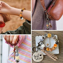 Наборы для ручек-бусин с леопардовым принтом своими руками&nbsp;DIY-CJ0002-65