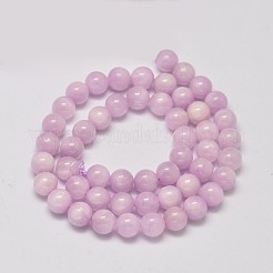 Круглые нити из натурального кунцита&nbsp;G-F289-36-8mm