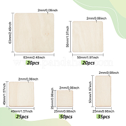 150 dessous de verre en bois de 5 styles.&nbsp;DIY-FG0005-15