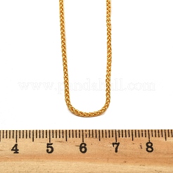 Латунные цепочки из пшеницы ожерелья для женщин&nbsp;NJEW-D302-24G