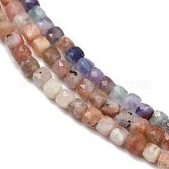 Природные смешанные камень бисер пряди&nbsp;LS-G-RM250101-L4