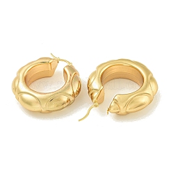 Boucles d'oreilles créoles en acier inoxydable 304 avec placage ionique (IP) pour femmes&nbsp;EJEW-G401-01A-G