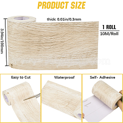 Papier pvc grain de bois autocollant&nbsp;DIY-WH0419-40F