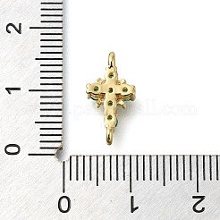 Шармы-соединители из латуни с паве из кубического циркония&nbsp;KK-M101-03B-G01