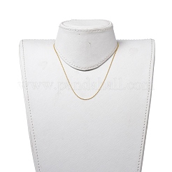 Изготовление колье из латунных шариковых цепей&nbsp;NJEW-JN02838-01