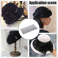 Сетка для свадебной фаты в виде птичьей клетки из полиэстера&nbsp;AJEW-WH0471-103B-01