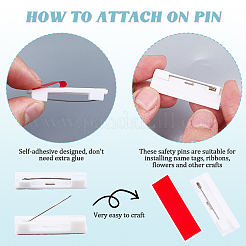 Прямоугольная пластиковая брошь фурнитура&nbsp;JEWB-CP0001-38B