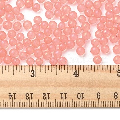 Светящиеся в темноте прозрачные стеклянные круглые бусины&nbsp;GLAA-F124-B04