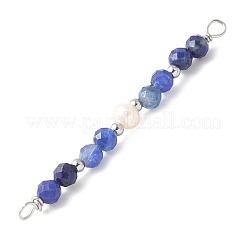 Граненые круглые подвески-фигурки из натурального лазурита&nbsp;PALLOY-JF03532-02