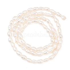 Fili di perle di perle d'acqua dolce coltivate naturali&nbsp;PEAR-D003-01D-03