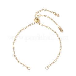 Изготовление браслета-слайдера с регулируемой латунной цепочкой-скрепкой&nbsp;BJEW-JB01381