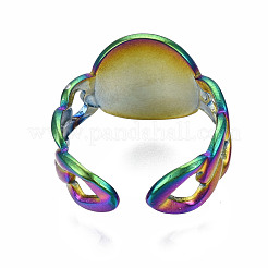 Овальные с кольцами-манжетами в виде Иисуса&nbsp;RJEW-N038-013