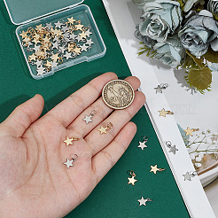 60 шт. 2-х цветные подвески из нержавеющей стали 304&nbsp;PALLOY-ME00007