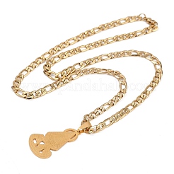 Ожерелья с подвесками из нержавеющей стали Virgin 201 для мужчин и женщин&nbsp;LS-NJEW-K283-18G