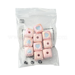 10 шт. непрозрачные акриловые эмалевые бусины&nbsp;ACRC-FS0001-02E