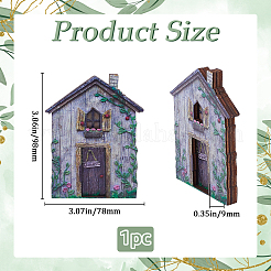 Деревянная сказочная дверь для украшения сада и двора&nbsp;AJEW-WH20002-58A