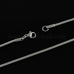 Colliers à chaîne serpent en acier inoxydable 304 anti-ternissement&nbsp;X-STAS-S029-09