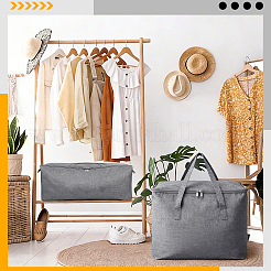 4 sac de rangement zippé pour couette en coton et lin&nbsp;ABAG-WA0001-46