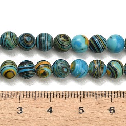 Gefärbte synthetische Malachitperlenstränge&nbsp;GG-CBA6382-A03-6mm-02
