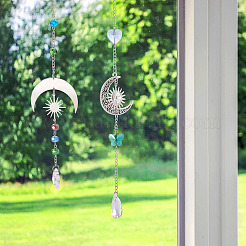 Kits de fabrication d'attrape-soleil étoile lune à faire soi-même&nbsp;DIY-TA0013-80
