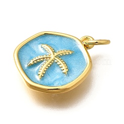 Латунь эмаль подвески&nbsp;KK-Q043-11G-A