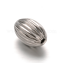 Рифленые бусины из нержавеющей стали марки 304&nbsp;STAS-I050-04