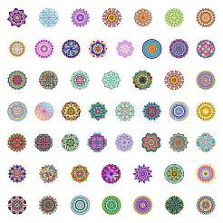 Мандала пластиковые наклейки из пвх&nbsp;LS-STIC-PW0005-04