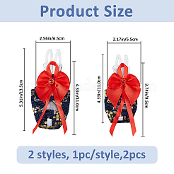 2 pièce 2 styles de vêtements en coton pour perroquet&nbsp;AJEW-FH0007-82